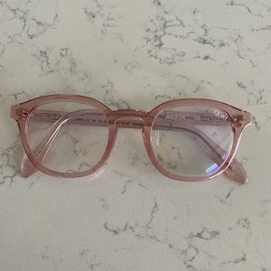 Quay Australia clear pink glasses with clear lense